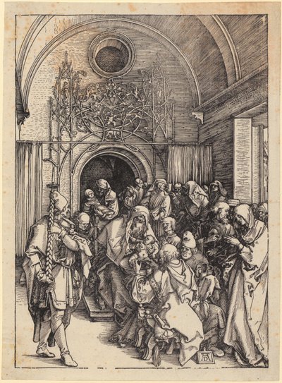 Kristi omskæring, blad 11 i serien »Mariens liv« af Albrecht Dürer