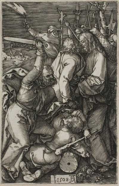 Forræderi mod Kristus, fra The Engraved Passion af Albrecht Dürer
