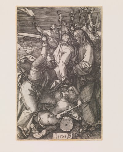 Forræderi mod Kristus, fra serien "The Engraved Passion" af Albrecht Dürer