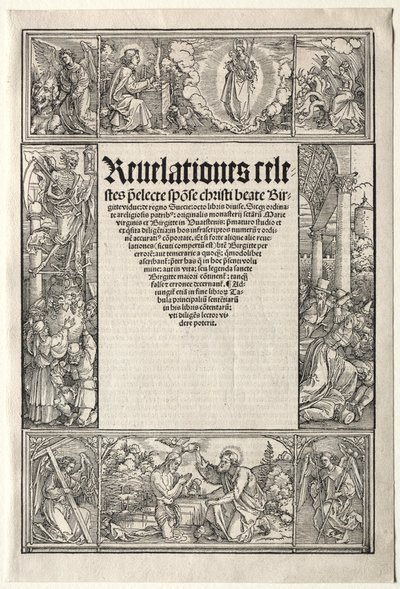 Grænse - med Kristi dåb. af Albrecht Dürer