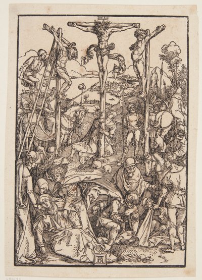 Golgata (beskedent træsnit) af Albrecht Dürer