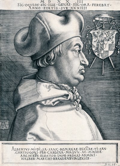 Kardinal Albrecht af Brandenburg Den store kardinal, 1523 1906 af Albrecht Dürer
