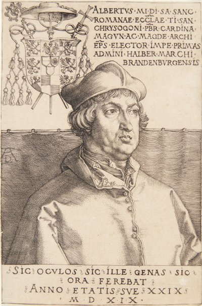 kardinal Albrecht af Brandenburg; eller Den lille kardinal af Albrecht Dürer