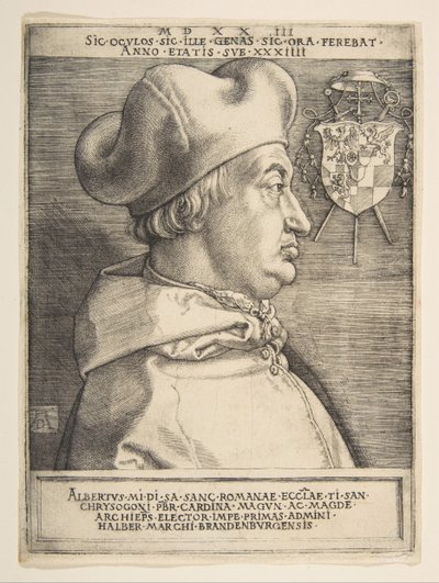 Kardinal Albrecht af Brandenburg.n.d. af Albrecht Dürer