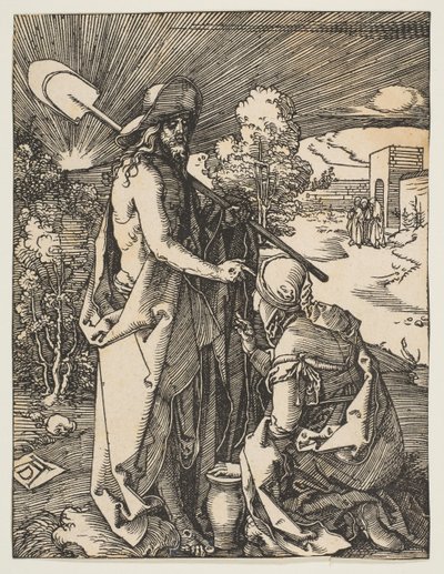 Kristus viser sig for Maria Magdalena, fra Den lille lidenskab, ca. 1510. af Albrecht Dürer