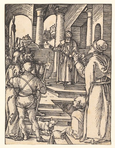 Kristus for Pilatus, fra "Den lille passion" af Albrecht Dürer