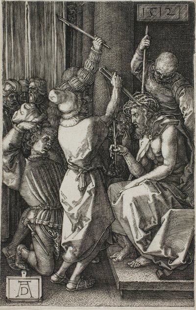 Kristus kronet med torne, fra The Engraved Passion af Albrecht Dürer