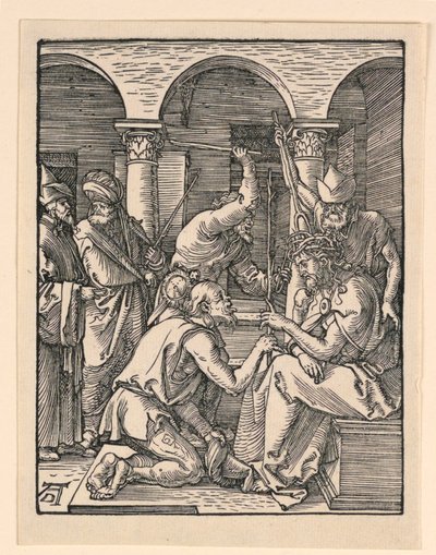 Kristus kronet med torne, fra The Little Passion Series af Albrecht Dürer