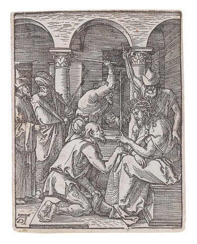 Kristus kronet med torne, fra serien Den lille lidenskab, ca 1509-1511. af Albrecht Dürer