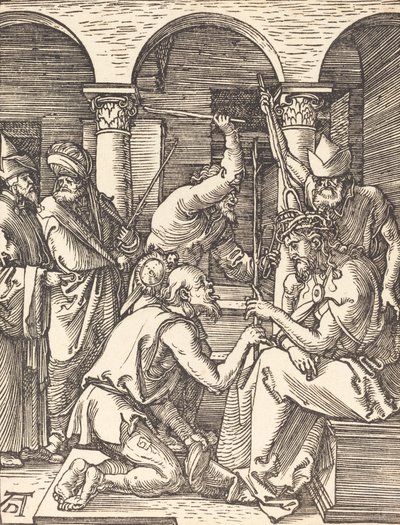 Kristus kronet med torne, sandsynligvis ca. 15091510. af Albrecht Dürer