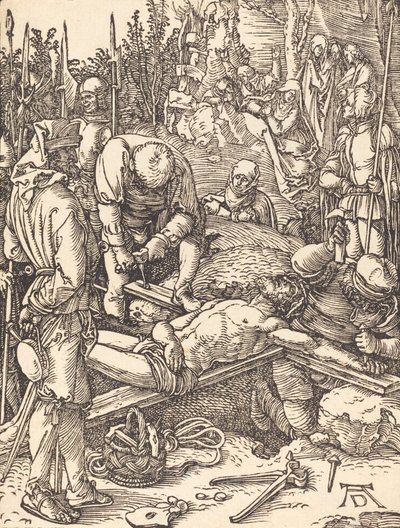 Kristus naglet til korset, sandsynligvis ca. 15091510. af Albrecht Dürer