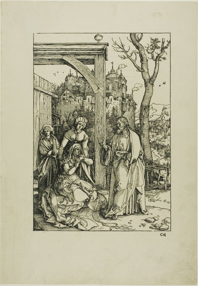 Kristus tager afsked med sin mor, fra Jomfruens liv af Albrecht Dürer