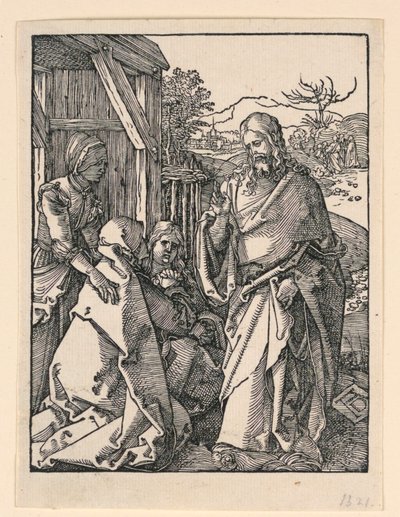 Kristus tager afsked med sin mor, fra The Little Passion Series af Albrecht Dürer