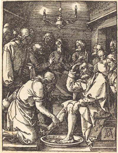 Kristus vasker disciplenes fødder af Albrecht Dürer