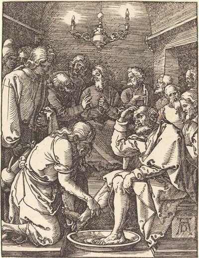 Kristus vasker disciplenes fødder af Albrecht Dürer