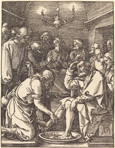 Kristus vasker disciplenes fødder af Albrecht Dürer