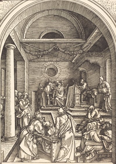 Kristus blandt lægerne, ca. 15031504. af Albrecht Dürer