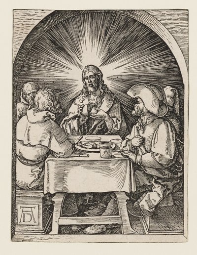 Kristus i Emmaus af Albrecht Dürer