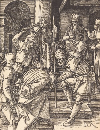 Kristus før Annas, sandsynligvis ca. 15091510. af Albrecht Dürer