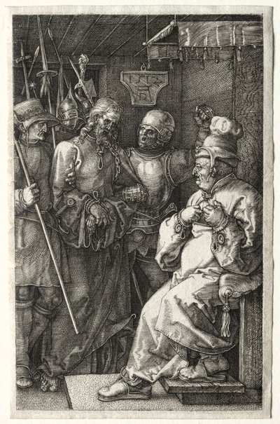 Kristus før Kajfas af Albrecht Dürer