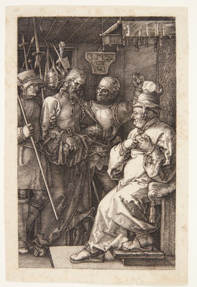 Kristus før Kajfas af Albrecht Dürer