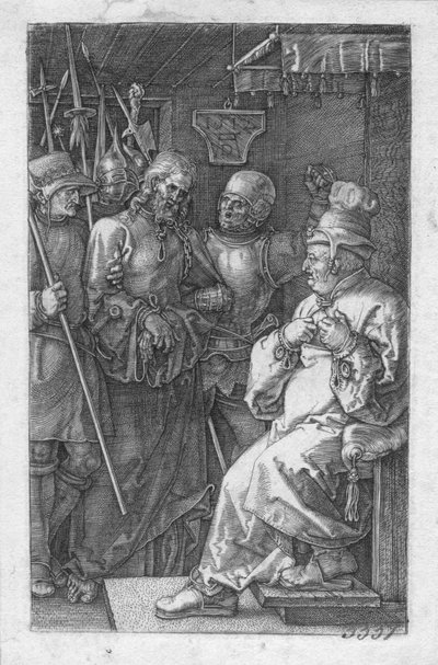 Kristus foran Kajfas af Albrecht Dürer