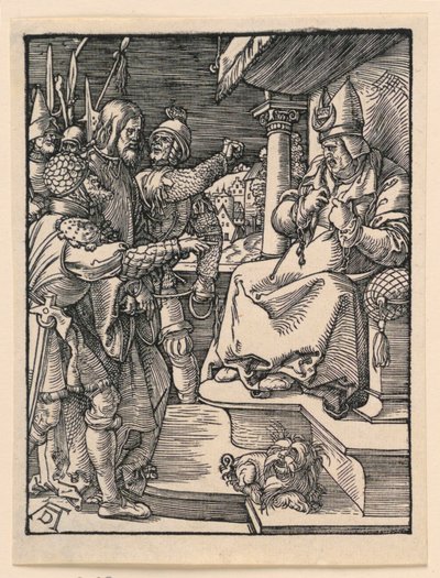 Kristus før Kaifas, fra The Little Passion Series af Albrecht Dürer