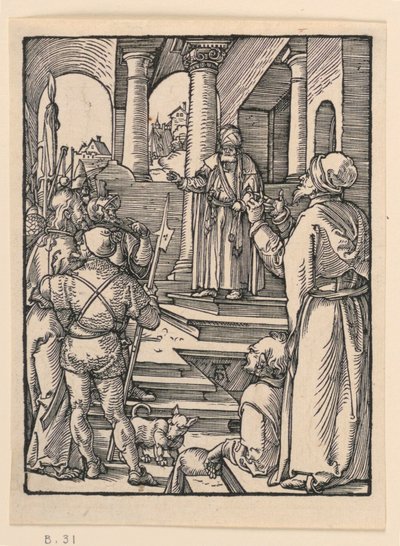 Kristus før Pilatus, fra The Little Passion Series af Albrecht Dürer