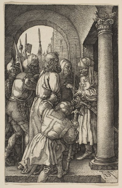 Kristus før Pilatus, fra The Passion, 1512. af Albrecht Dürer