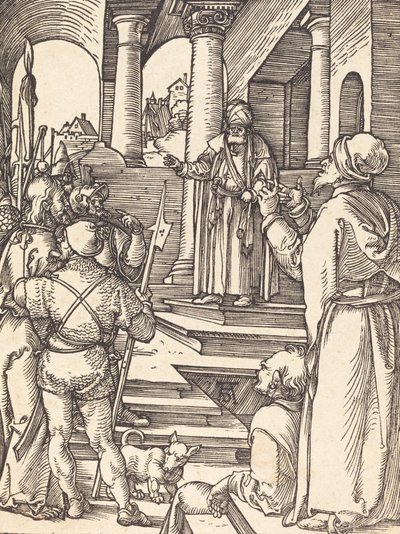 Kristus før Pilatus, sandsynligvis ca. 15091510. af Albrecht Dürer