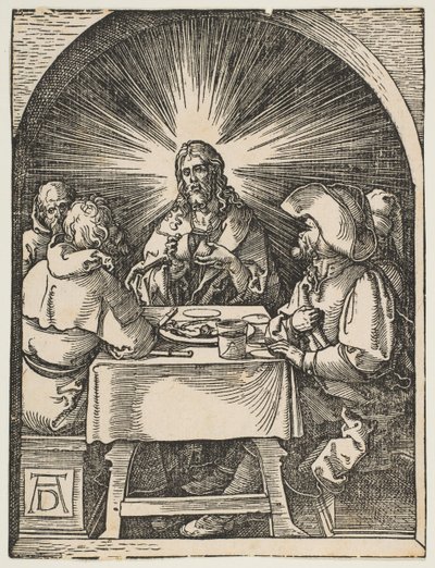 Kristus i Emmaus, fra Den lille lidenskab, ca. 1510. af Albrecht Dürer