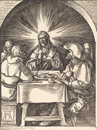 Kristus i Emmaus, sandsynligvis ca. 15091510. af Albrecht Dürer