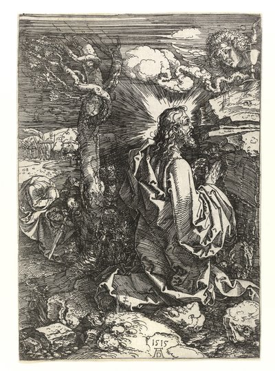 Kristus i oliventræernes have, 1515 af Albrecht Dürer