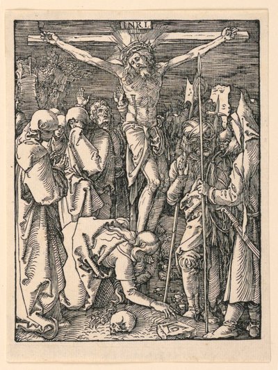 Kristus på korset (Korsfæstelsen), fra The Little Passion Series af Albrecht Dürer