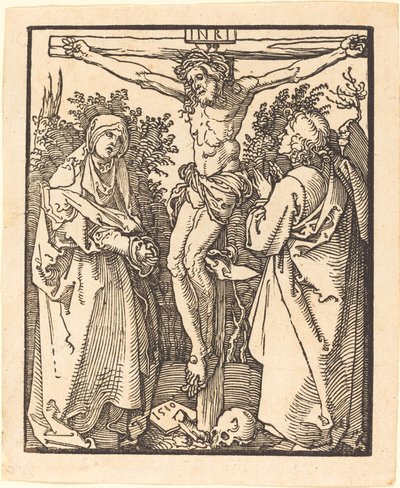 Kristus på korset med Maria og Johannes, 1510. af Albrecht Dürer
