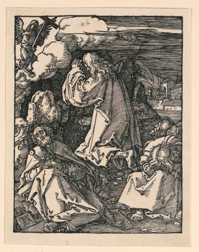 Kristus på Oliebjerget (Kvalen i haven), fra The Little Passion Series af Albrecht Dürer