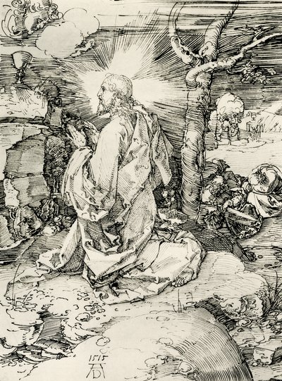 Kristus på Oliebjerget af Albrecht Dürer