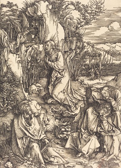 Kristus på Oliebjerget, ca. 14971499. af Albrecht Dürer