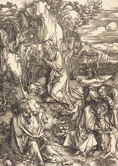 Kristus på Oliebjerget, ca. 14971499. af Albrecht Dürer