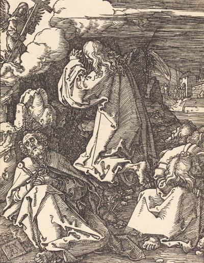 Kristus på Oliebjerget, sandsynligvis ca. 15091510. af Albrecht Dürer