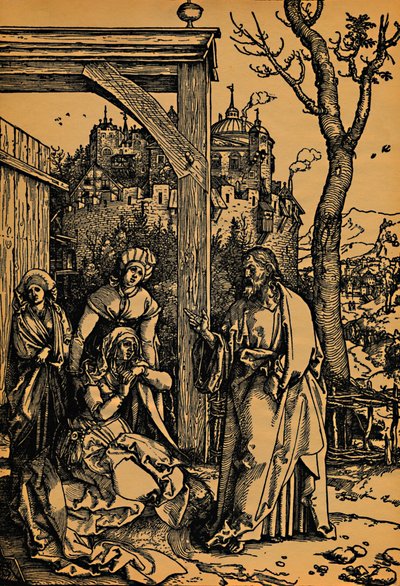 Kristus tager afsked med sin mor., Kristus tager afsked med sin mor, 1504-1505. af Albrecht Dürer