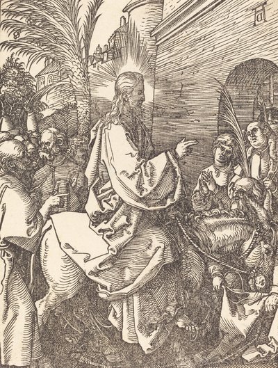 Kristi indtog i Jerusalem, sandsynligvis ca. 15091510. af Albrecht Dürer