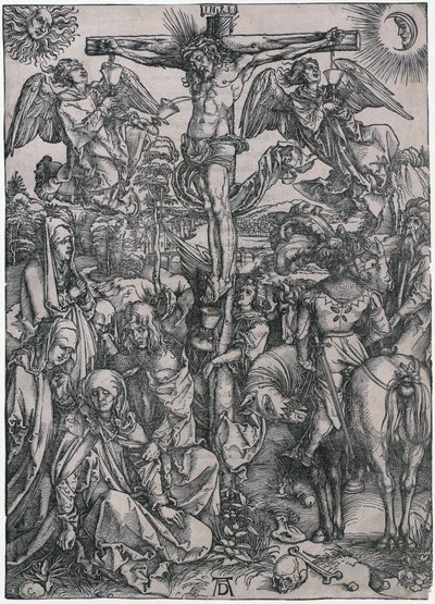 Kristus på korset, blad 8 i serien »Den store passion« af Albrecht Dürer