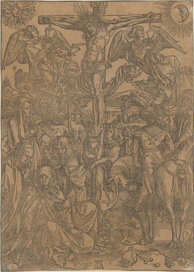 Kristus på korset, blad 8 i serien »Den store passion« af Albrecht Dürer