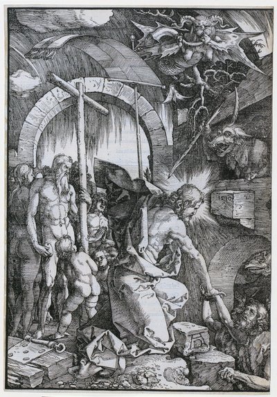 Kristus i forhelvede, blad 11 i serien »Den store passion« af Albrecht Dürer