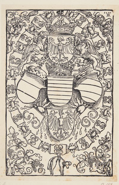 Våbenskjold af Maximilian I som konge af romerne af Albrecht Dürer