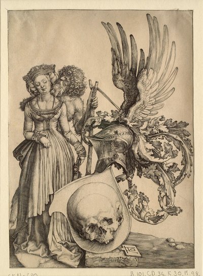 Våbenskjold med et kranium af Albrecht Dürer