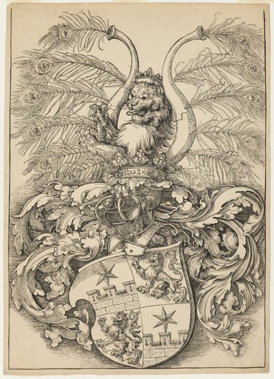 Vilhelm og Wolfgang Rogendorfs våbenskjold af Albrecht Dürer