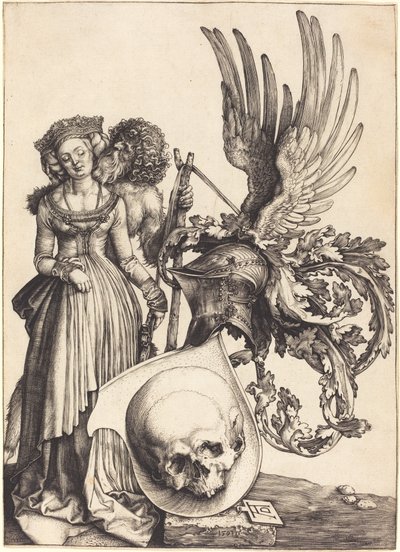 Våbenskjold med kranie af Albrecht Dürer