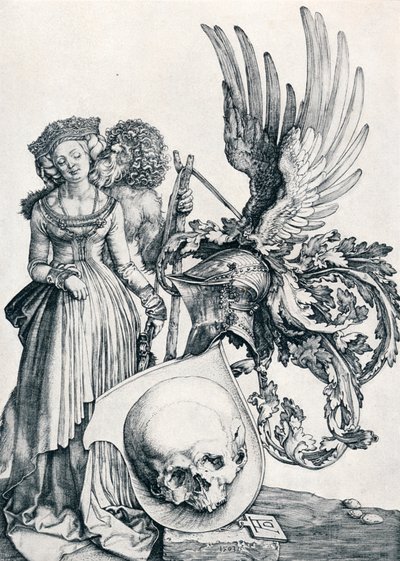 Våbenskjold med kranie, 1503 1906 af Albrecht Dürer